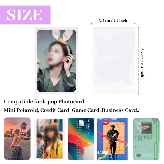 Monigte 100-pack photocard sleeves keep collections organized and ready for display.