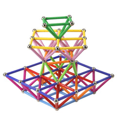 MONILON magnetic balls and sticks demonstrate versatile STEM building for kids.