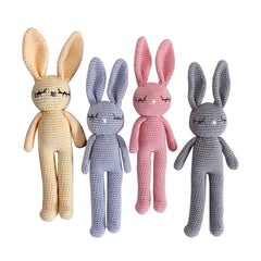 Moni's Choice Easter crochet bunny plush 11-inch soft lovey for baby