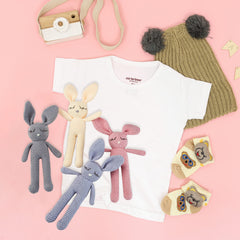 Moni's Choice crochet bunny gift, great for baby showers and grandkids.
