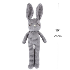 Moni's Choice handmade crochet bunny grey soft stuffed friend