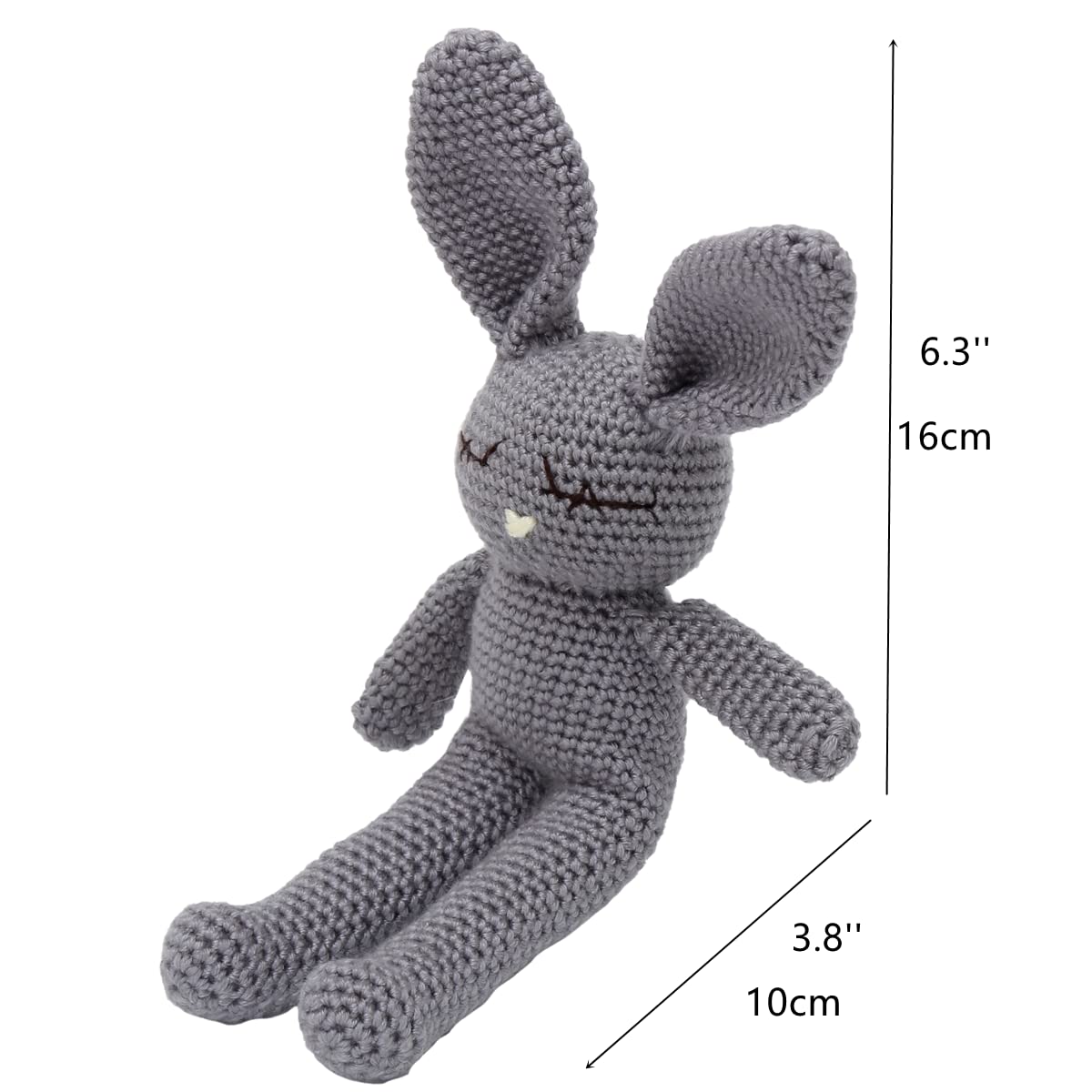 Moni's Choice soft baby stuffed bunny lovey for newborns
