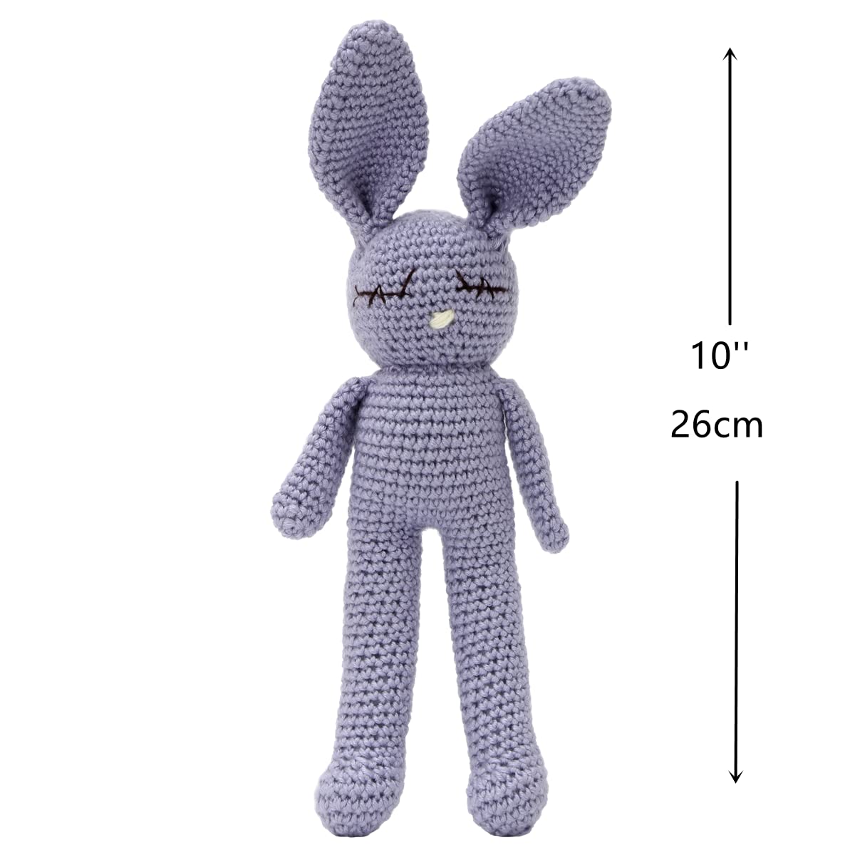 Moni's Choice crochet bunny blue designed as a cute Easter basket accent