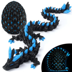 Monjita Dragon Egg Glow Set glows in the dark for immersive play and display.