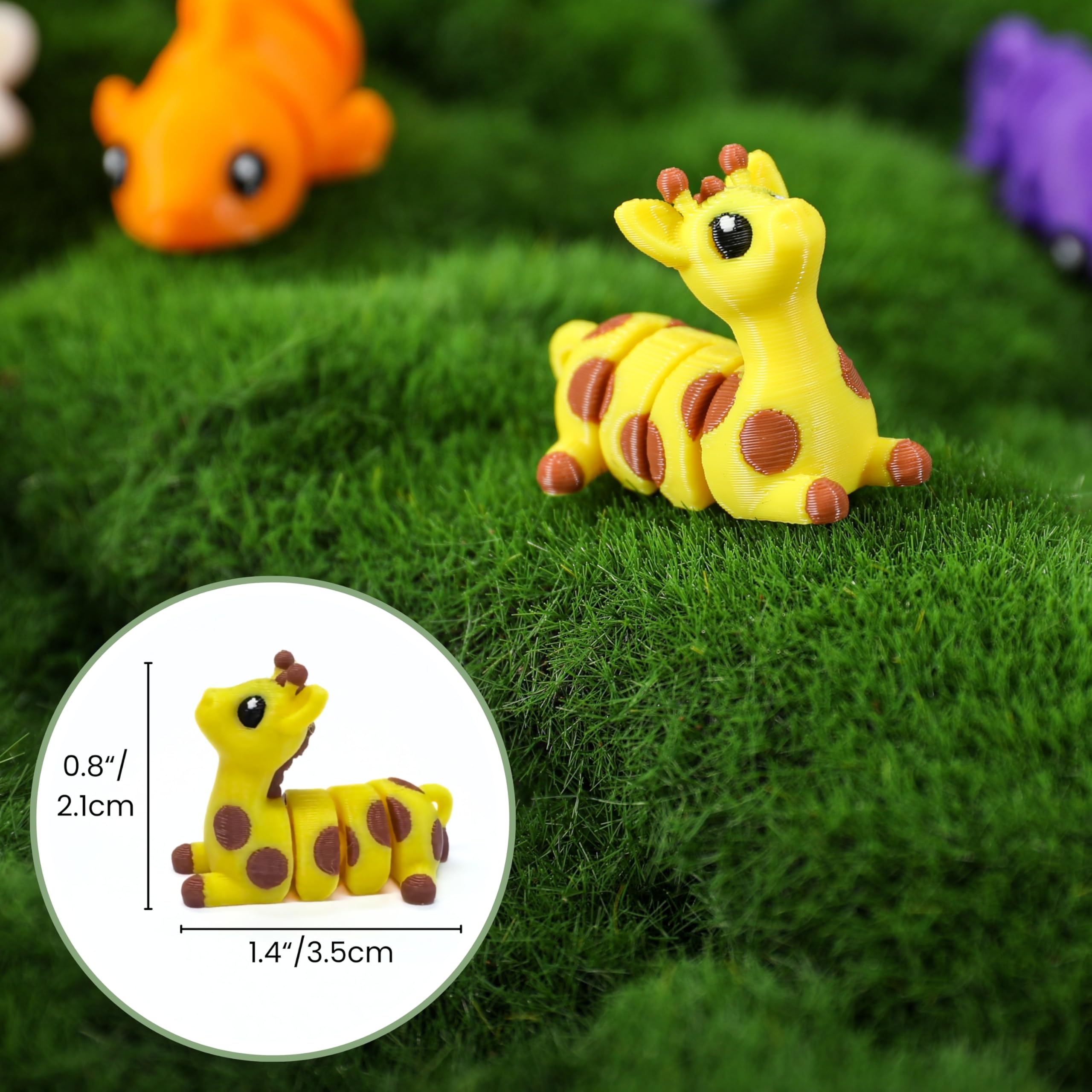 MONJITA fox mini 3D figurine with poseable joints sparks creativity.