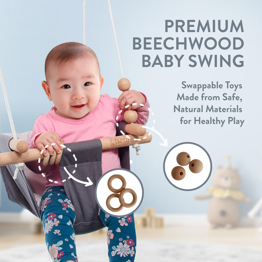 Secure safety belt and multiple suspension points promote stable swinging and peace of mind.