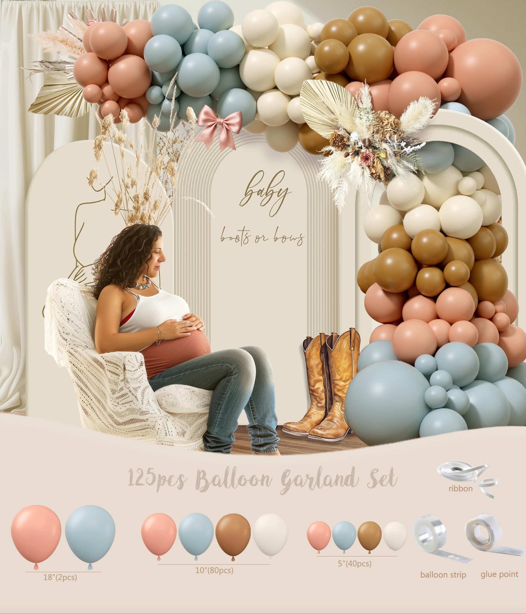 Monnberry boy girl sash highlights the reveal moment with stylish flair.