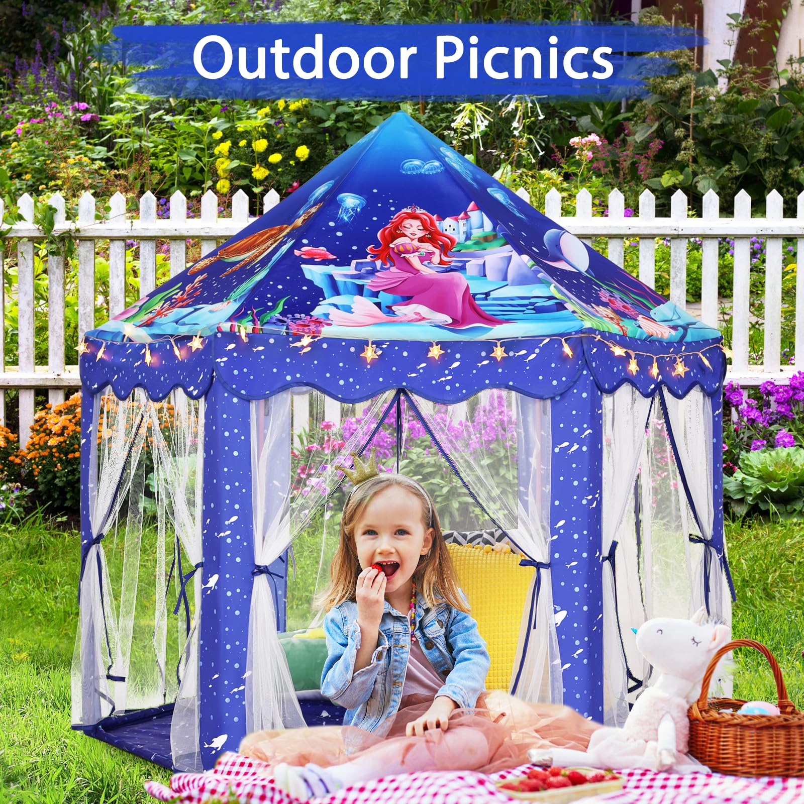 Monobeach included star lights add magical glow during playtime