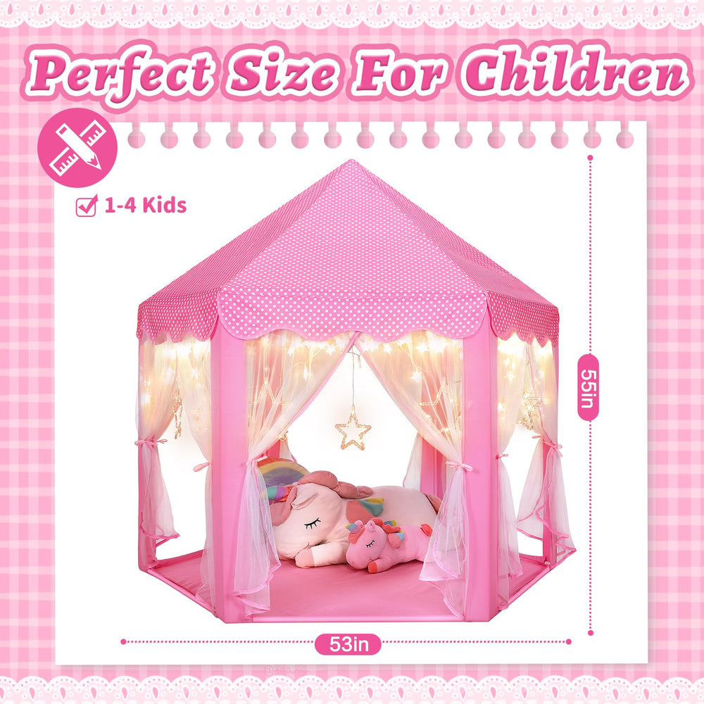 Monobeach Princess Castle Play Tent gift-pack included for a delightful surprise.