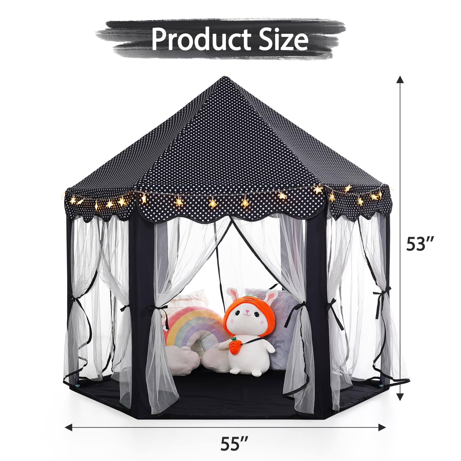 Monobeach Princess Tent makes a delightful gift and playroom focal point.