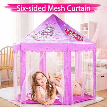 Monobeach Princess Tent suitable for indoor and outdoor play spaces.