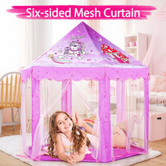 Monobeach Princess Tent suitable for indoor and outdoor play spaces.