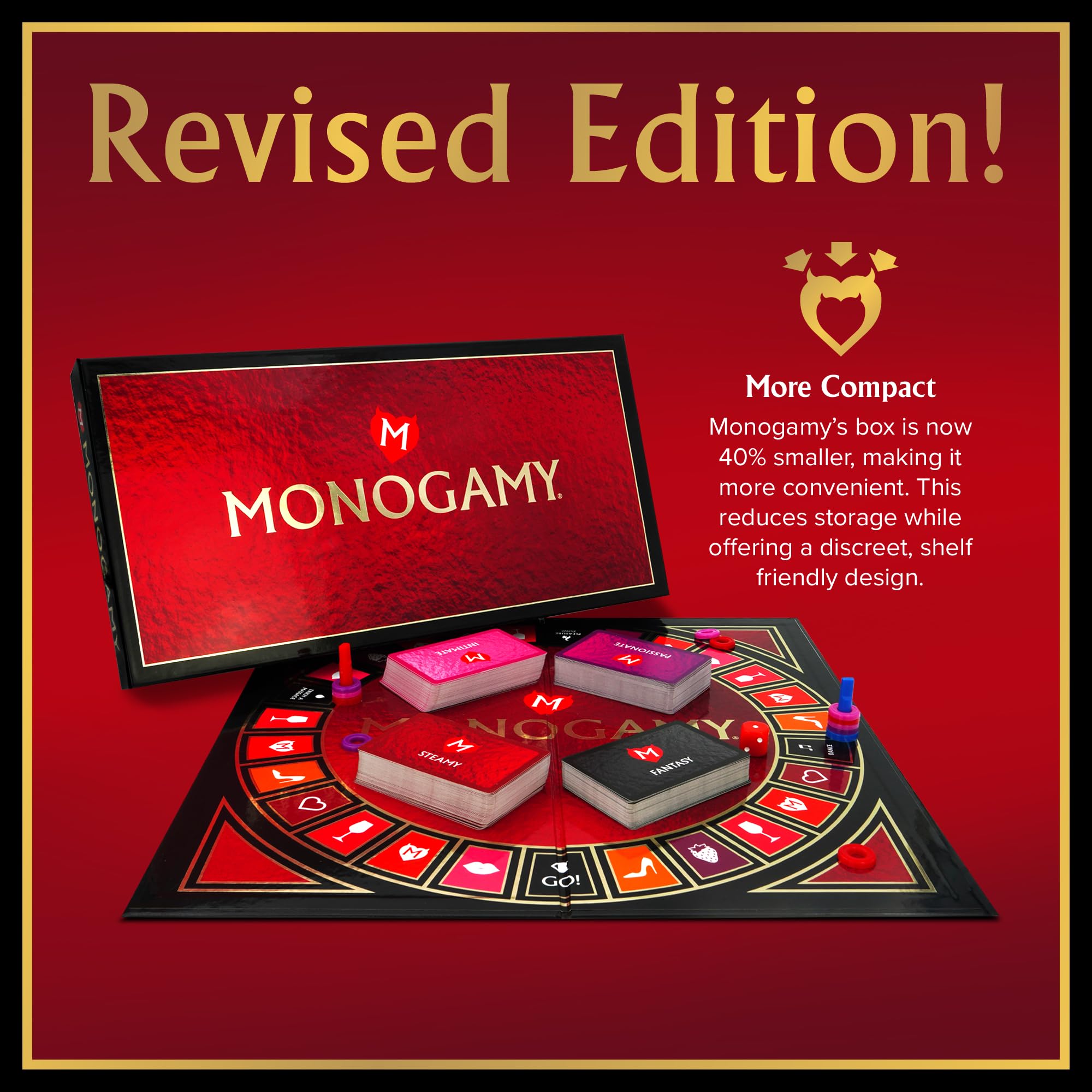MONOGAMY game night with a couple emphasizing intimate bonding moments