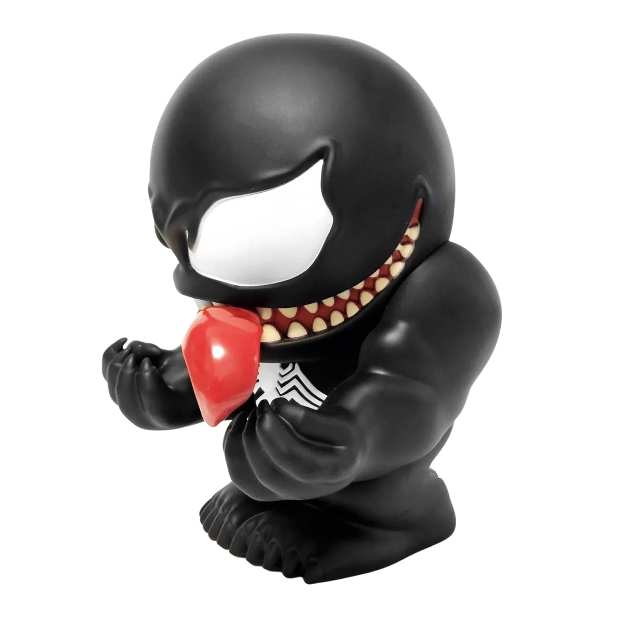 Monogram Venom PVC Bank back view with coin slot for easy savings.