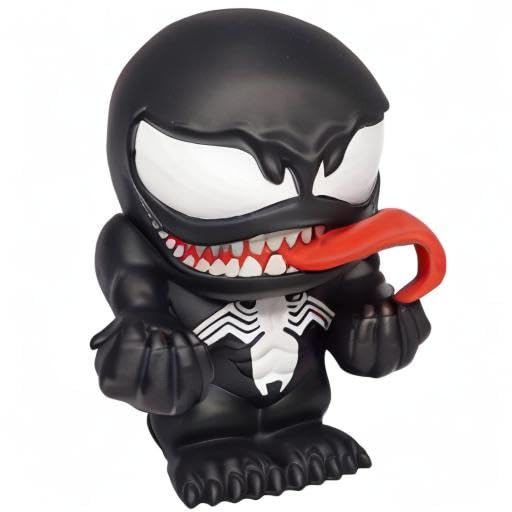Monogram Venom PVC Bank on desk, ideal Marvel-inspired decor.