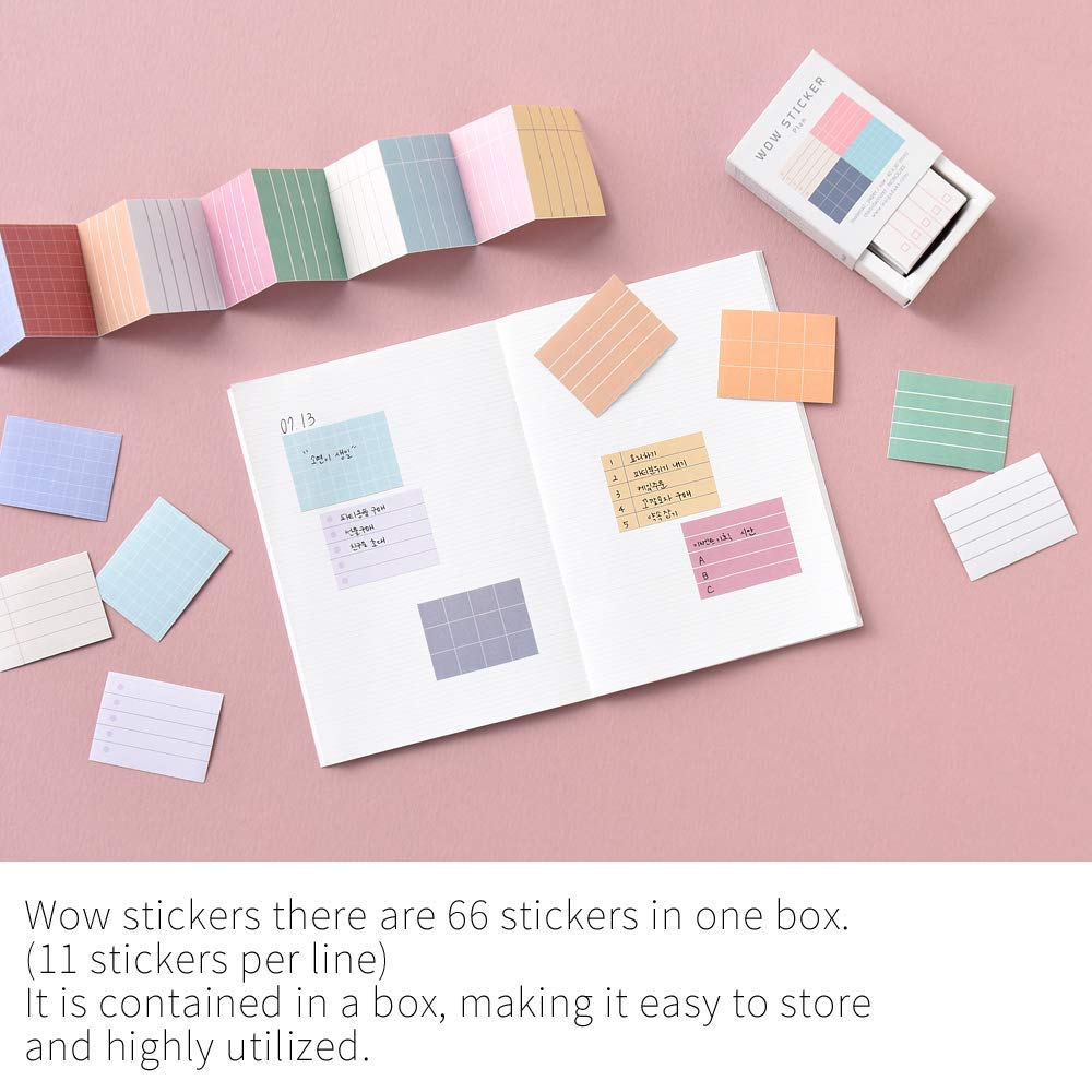 Monolike Wow Sticker Plan ver.2 box: organized storage for your sticker collection.