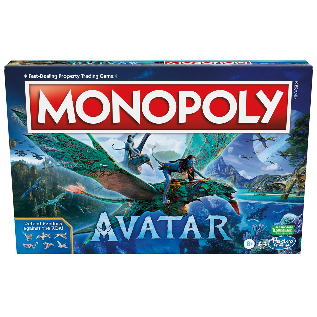 Monopoly Avatar Edition board game cover inviting Pandora adventure for family game nights.
