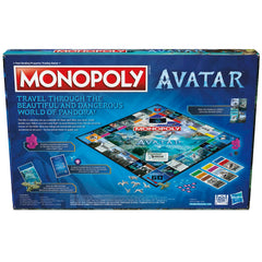 Monopoly Avatar Edition game board layout highlighting Pandoran locations for strategy.