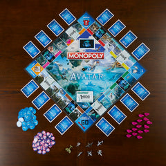 Monopoly Avatar Edition woodsprites currency on board adds thematic scoring.