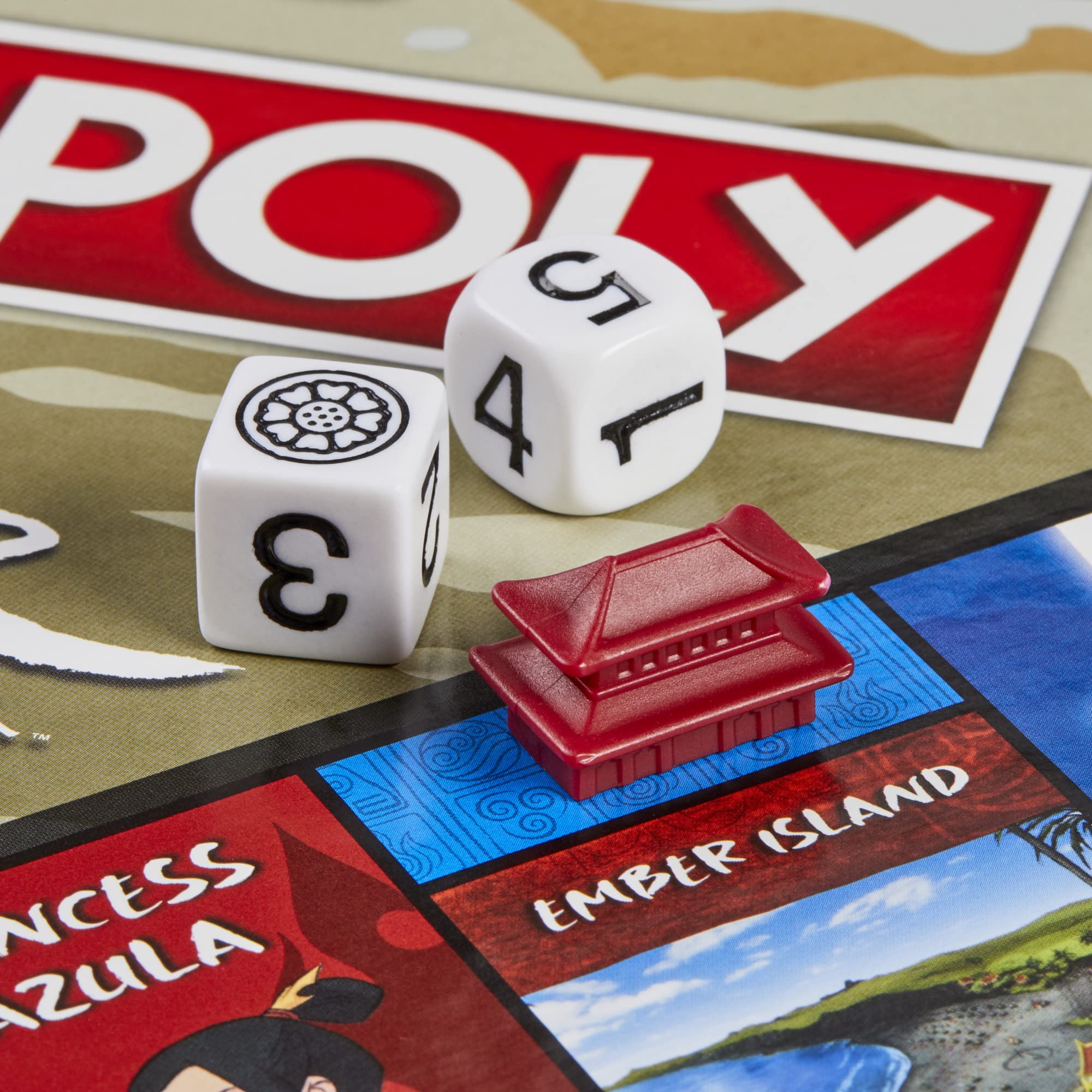 Team Avatar player pieces navigate the board together