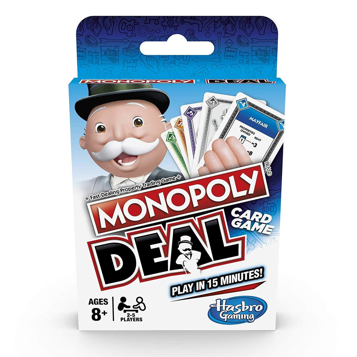 Monopoly Deal cards spread for quick family play