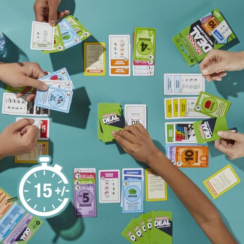 Monopoly Deal house and hotel cards boost rent values