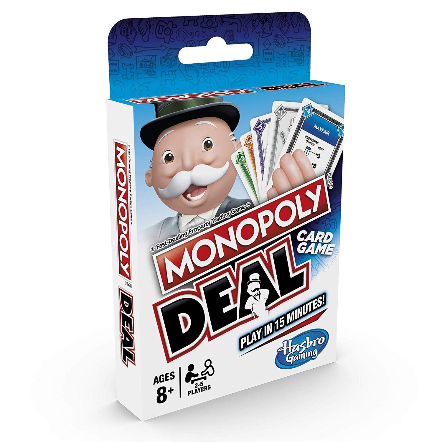 Monopoly Deal wild property cards in action helping complete sets