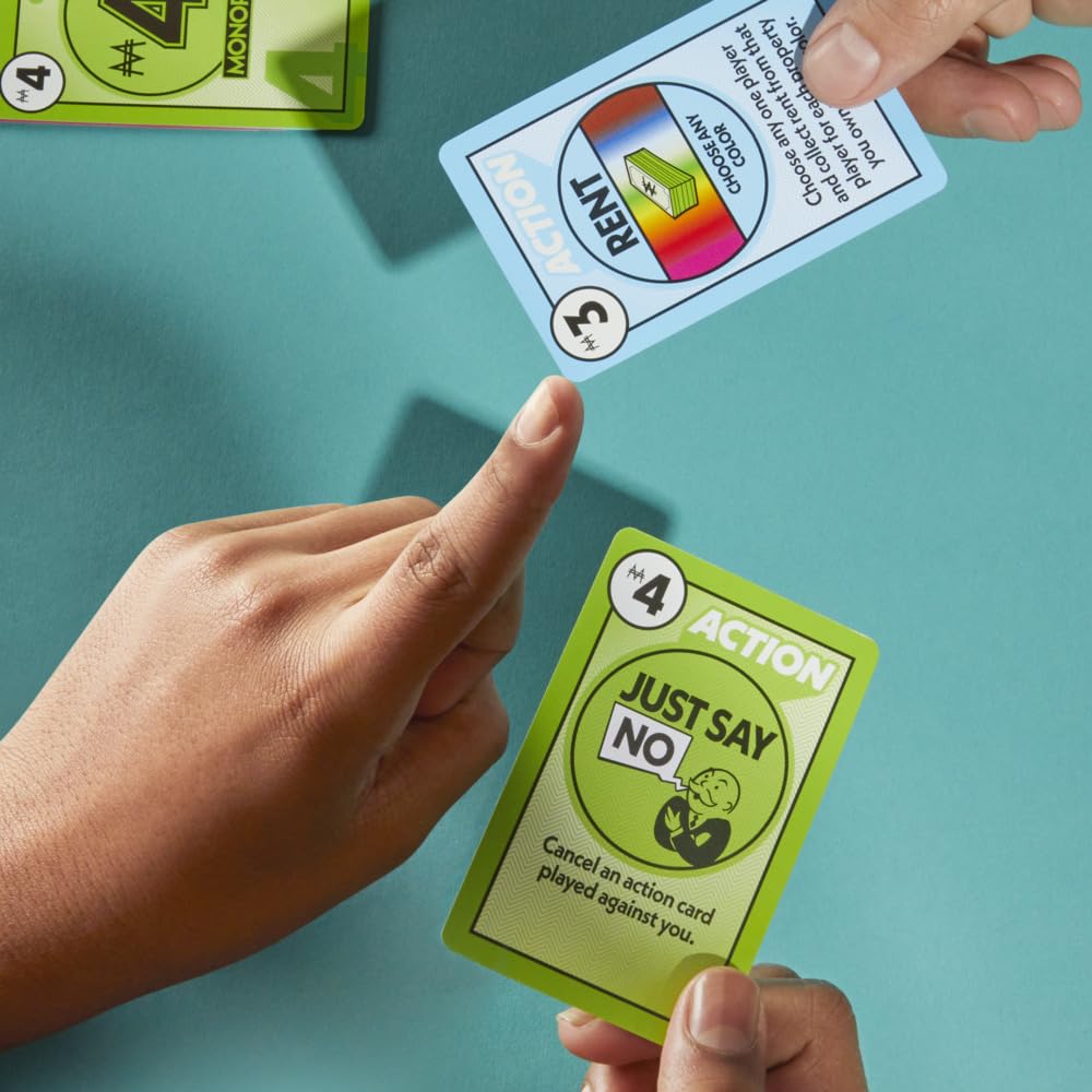 Monopoly Deal wild property cards help complete sets flexibly
