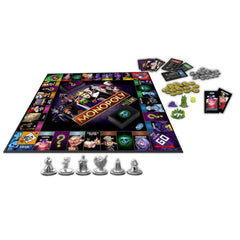 Monopoly Disney Villains Edition players around the board enjoying family-friendly strategy