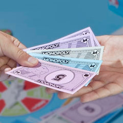 Monopoly Free Parking Jackpot Expansion suitable for ages 8 and up.
