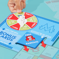 Monopoly Free Parking Jackpot Expansion spinner in action, adding fast-paced chances.