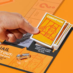 Monopoly Go to Jail escape die in action on the board