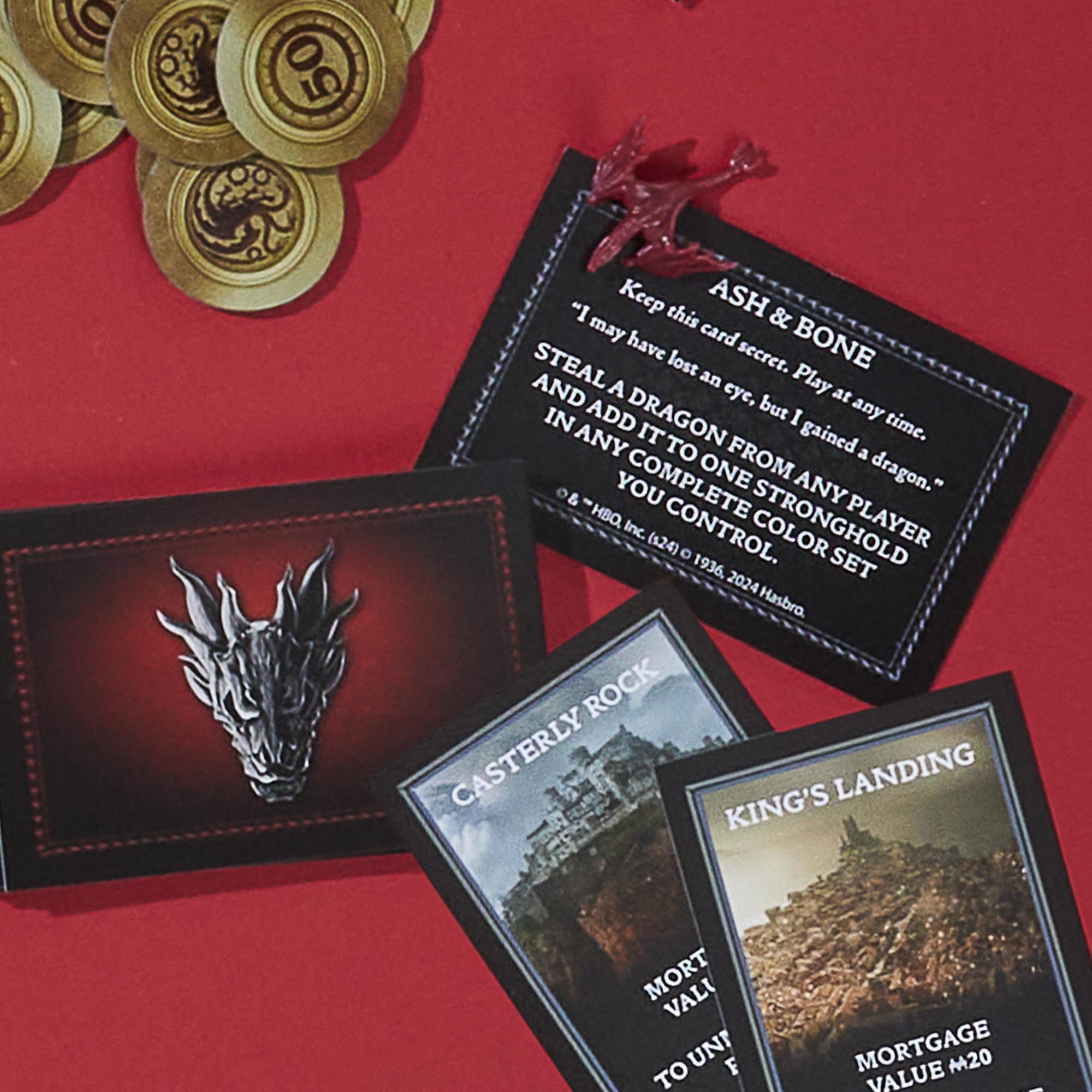 Dragon figures add dramatic flair to key location battles.
