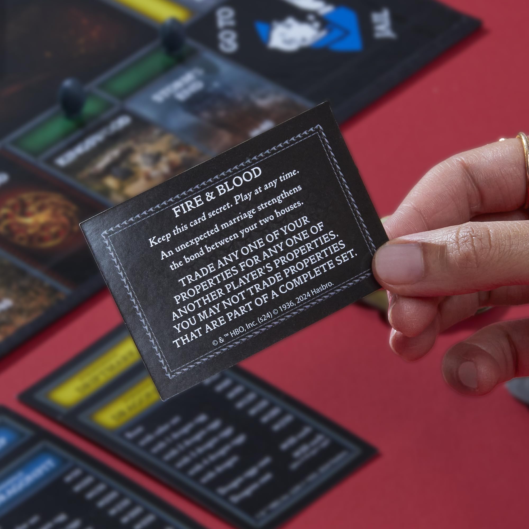 Fire and Blood cards deliver show-inspired rewards and challenges.