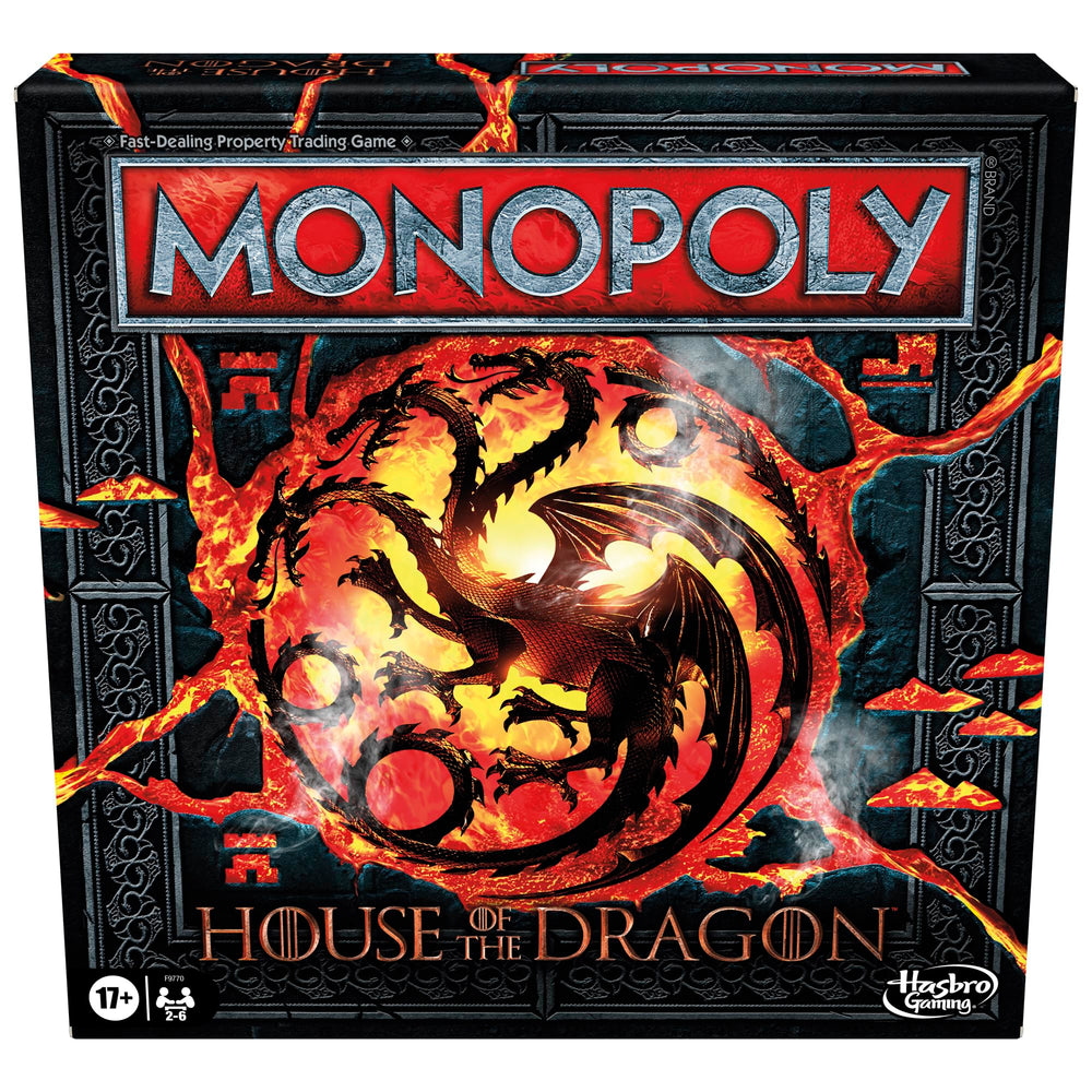 Monopoly House of the Dragon edition front cover, ideal for display and quick game night setup.