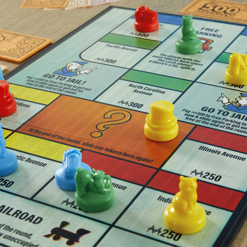 Monopoly Knockout family game night favorite blending action and light strategy