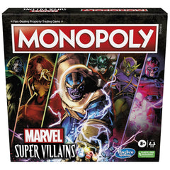 Monopoly Marvel Super Villains tokens set featuring iconic villains for dynamic play.