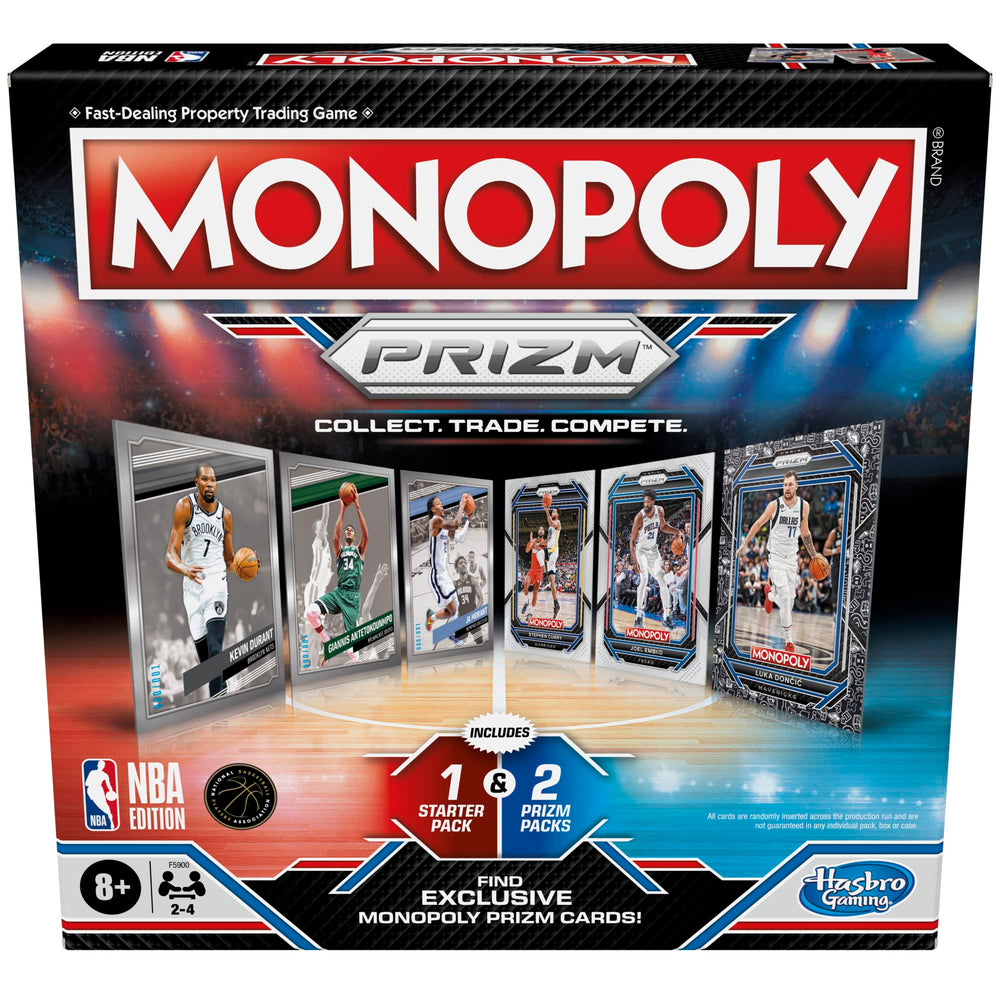 Monopoly NBA game board featuring NBA-themed properties for family play