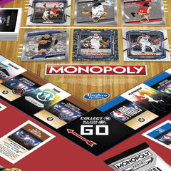 Monopoly NBA trade cards showing exchange options for rosters