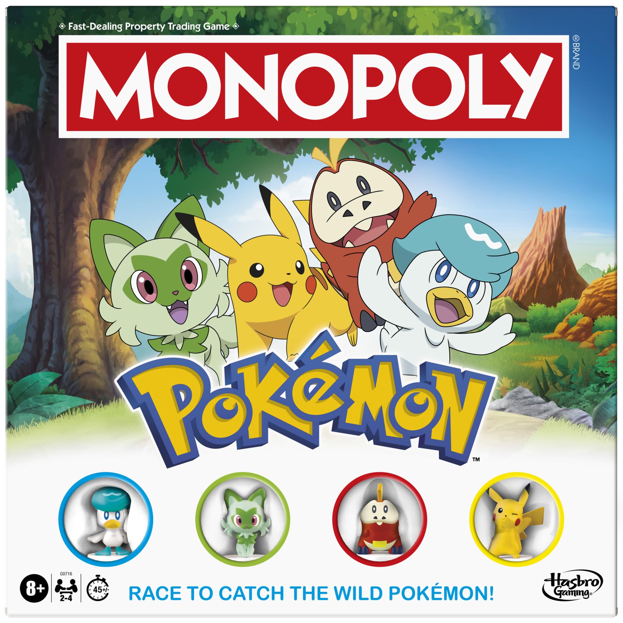 Monopoly Pokémon Edition gameboard with colorful locations for family game night