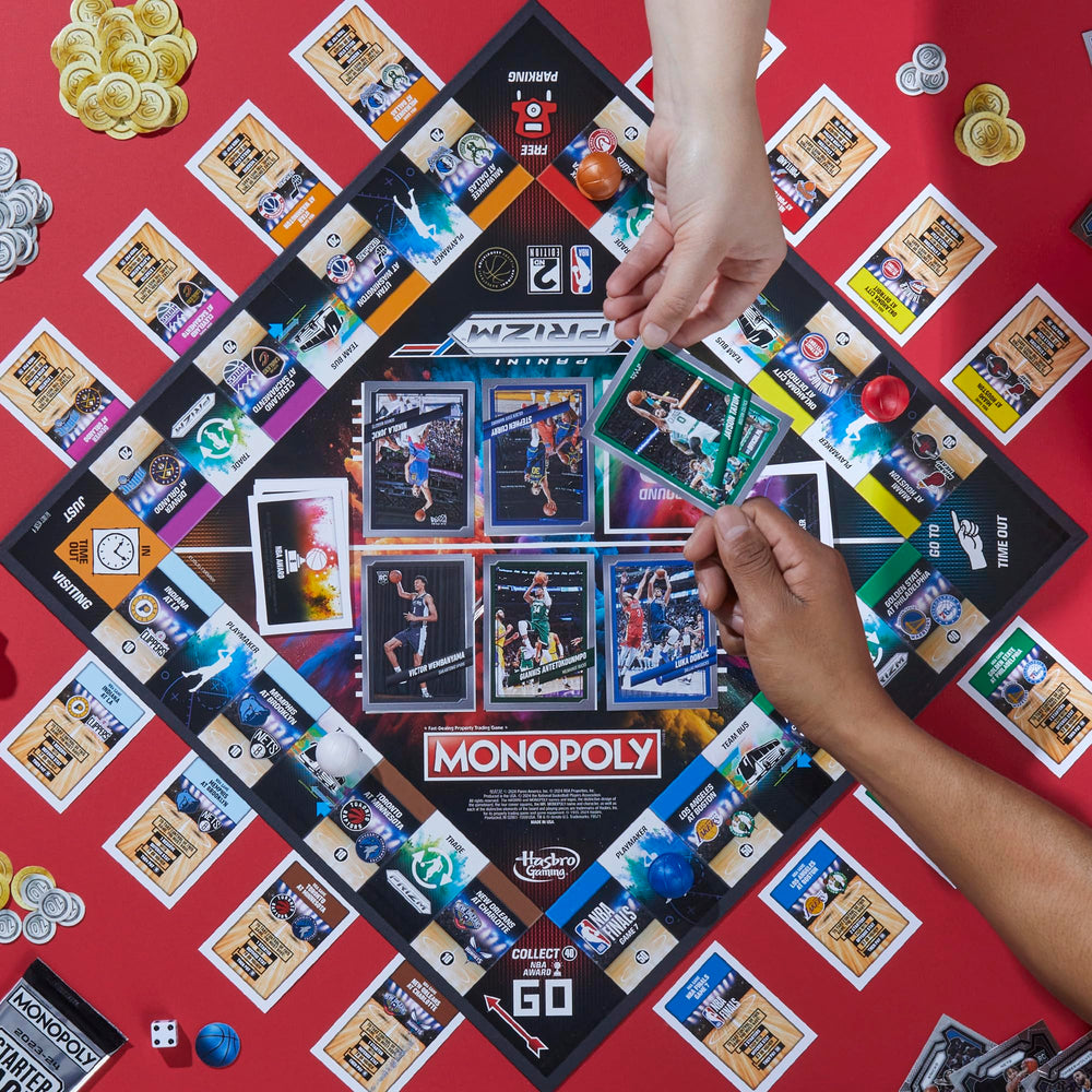 Monopoly Prizm NBA 2nd Edition draft picks scene captures players being selected