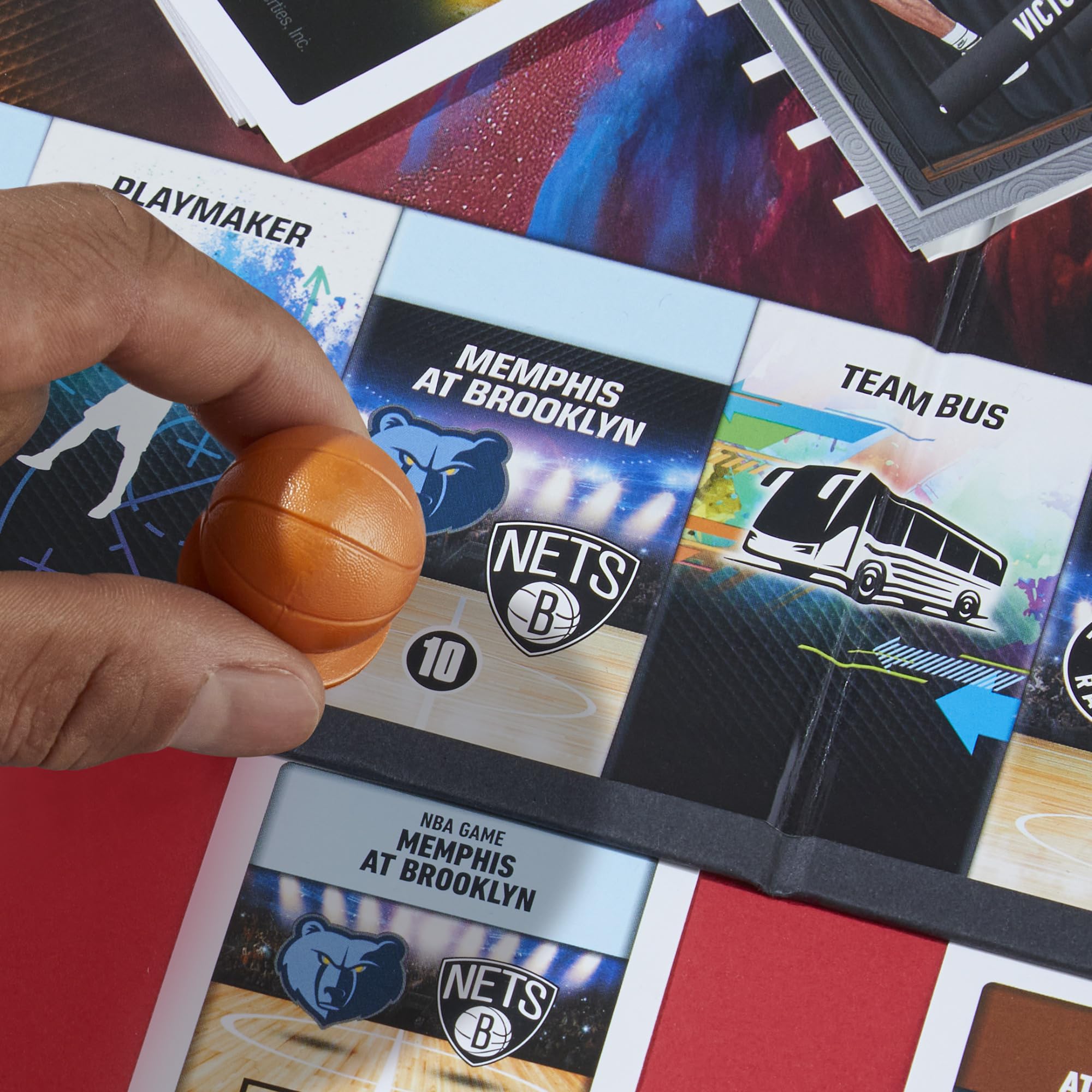 Monopoly Prizm NBA 2nd Edition game board top view showcases layout