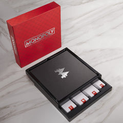 Foil treated money neatly arranged in premium tray