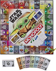 The Child token using the force pose in Monopoly Star Wars The Child Edition