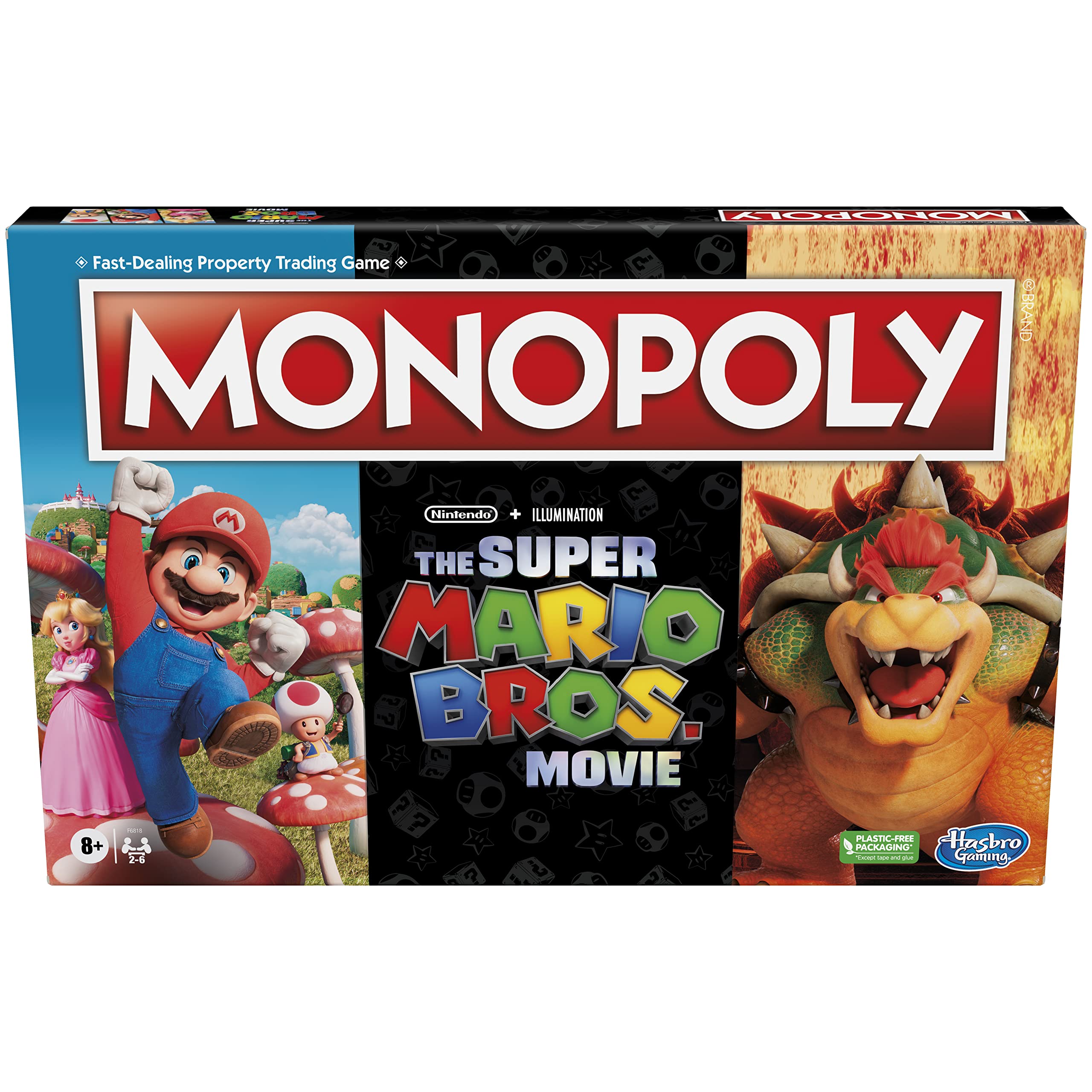 Monopoly The Super Mario Bros. Movie Edition board for family game night