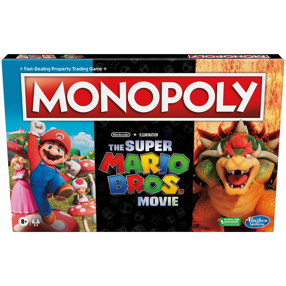 Monopoly The Super Mario Bros. Movie Edition board for family game night