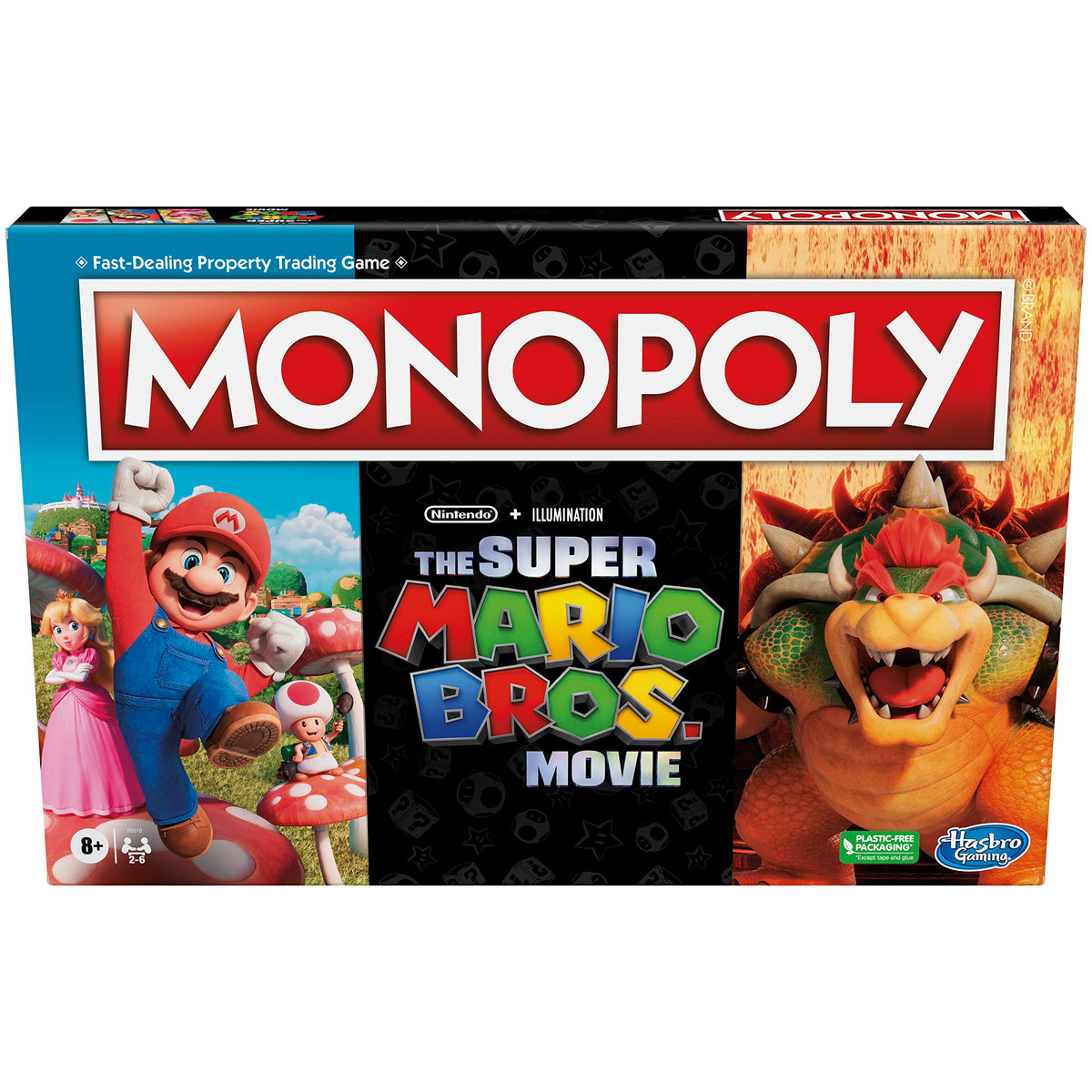 Monopoly The Super Mario Bros. Movie Edition board for family game night