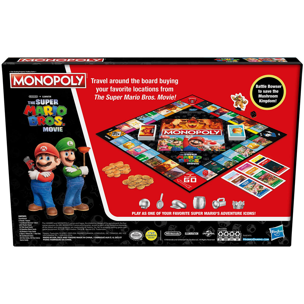 Bowser token moving around the board adds excitement to gameplay