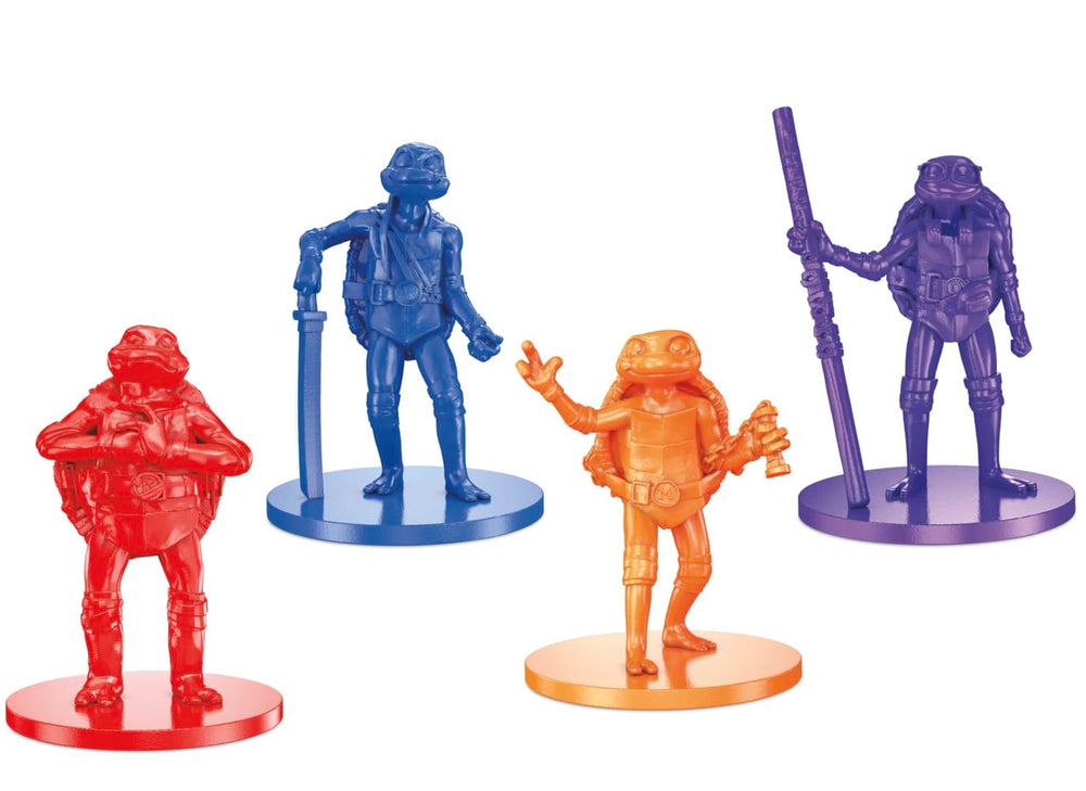 Monopoly TMNT Mutant Mayhem ninja action die unlocks turtle powers during turns.