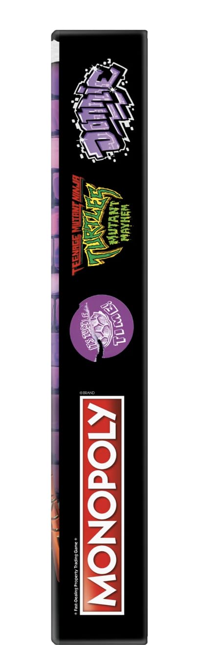 Monopoly TMNT Mutant Mayhem pizza pieces add flavorful scoring and strategy.
